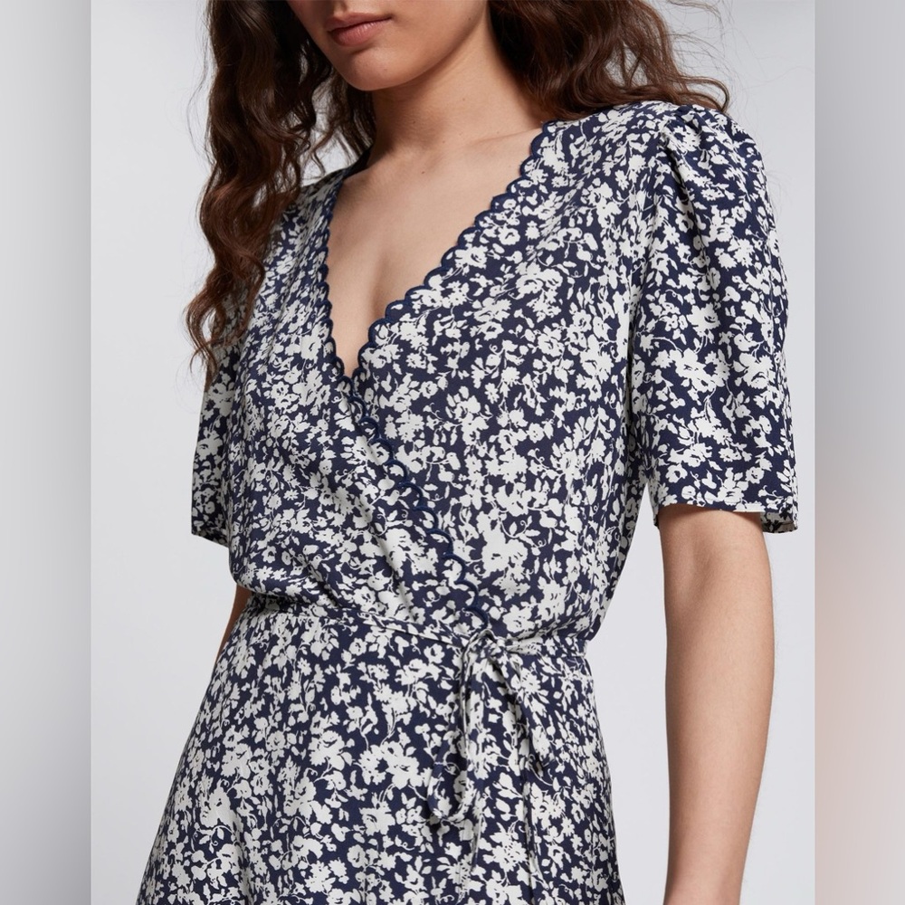 & Other Stories Print Wrap Dress